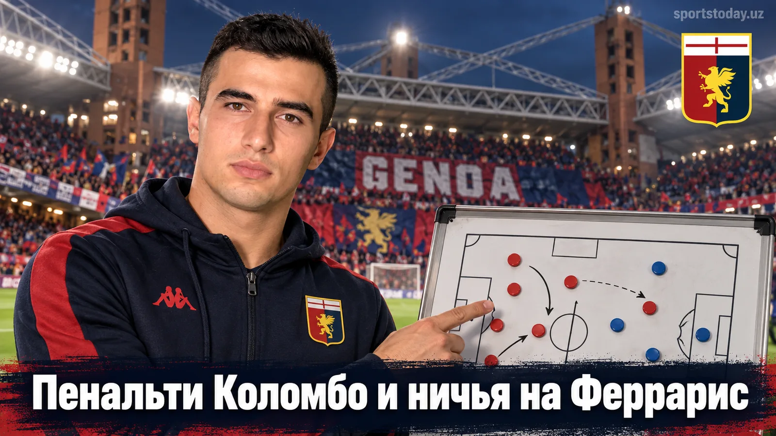 Дженоа — Фрозиноне 1:1: Коломбо не забил пенальти, ничья устроила только гостей