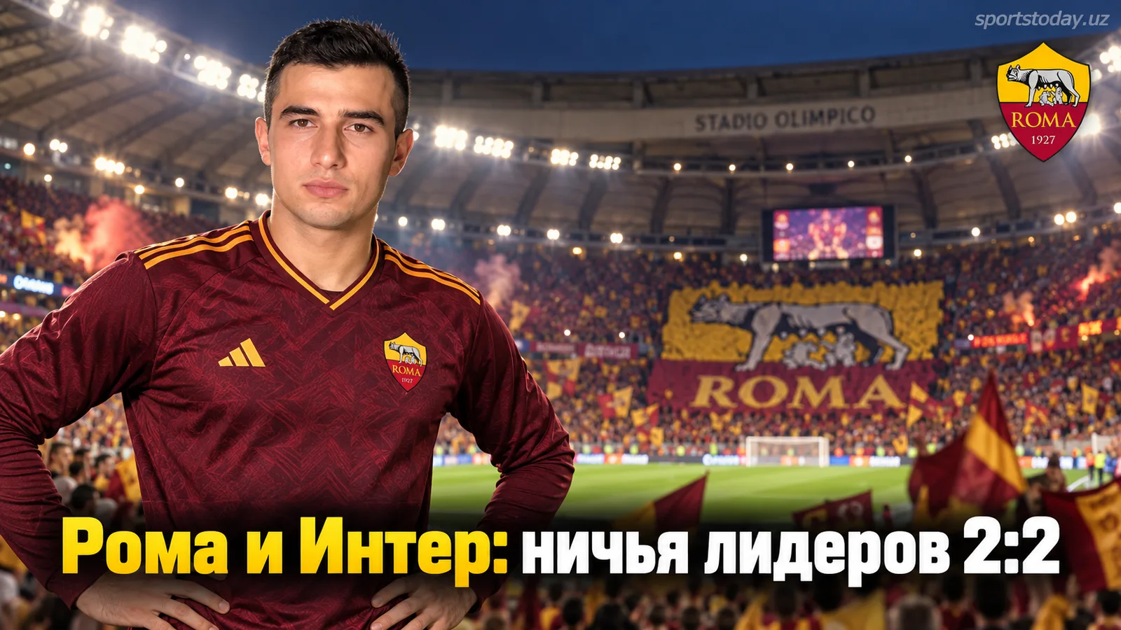 Рома — Интер 2:2: дубль Конэ не спас хозяев, Лаутаро вытащил ничью на Олимпико