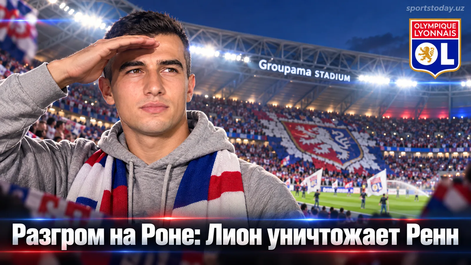 Лион — Ренн 4:0: хозяева устроили разгром на «Групама Стэдиум»