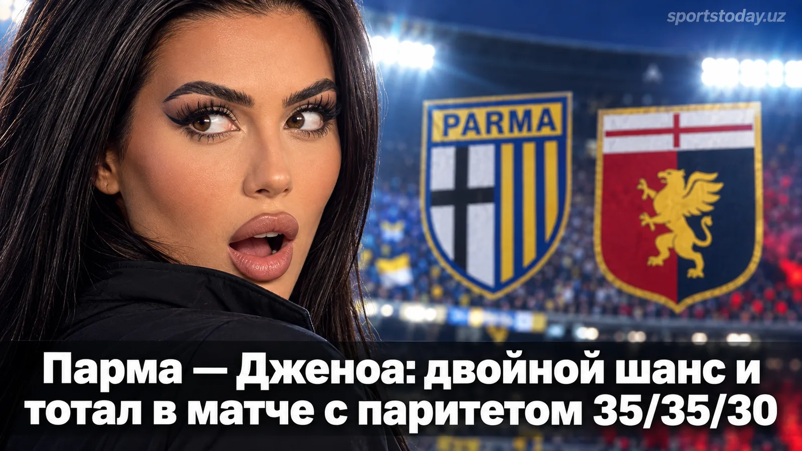 Парма — Дженоа: двойной шанс и тотал в матче с паритетом 35/35/30